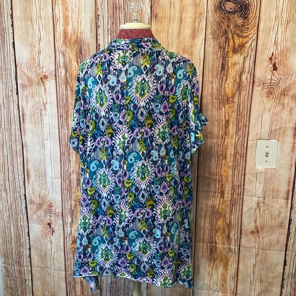 Women’s New Directions Bundle of two Multicolor Size 3x Paisley Asymmetric Tunic - Picture 10 of 13